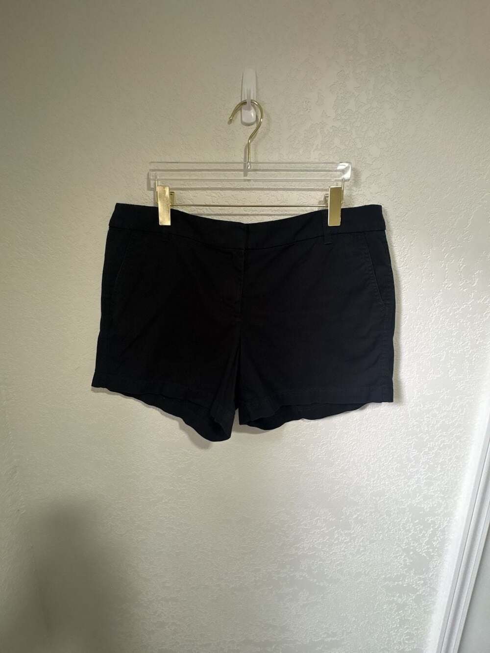 J. Crew Chino Shorts Size 14 Black Cotton Casual